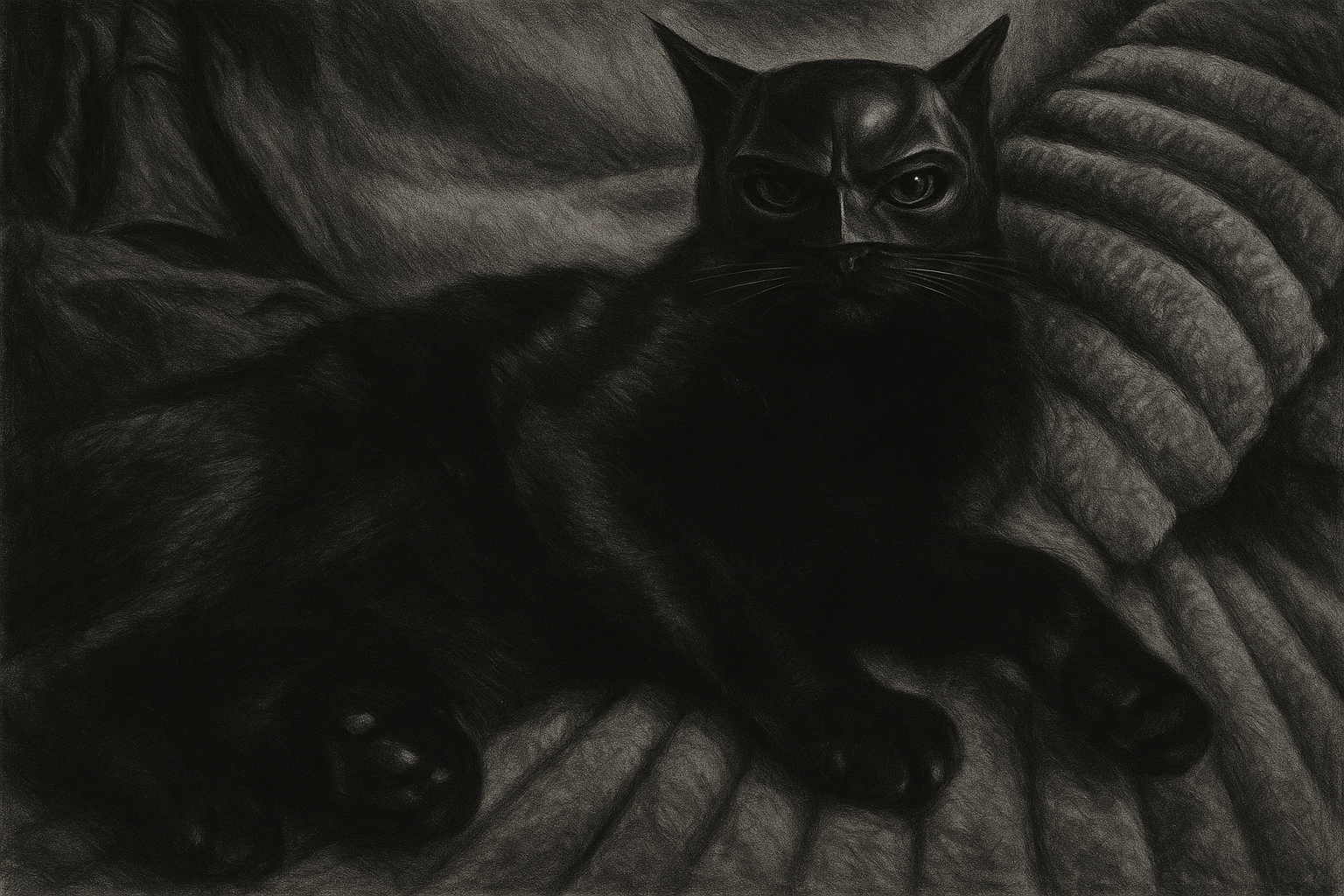 Pet reimagined in neo-noir gothic style