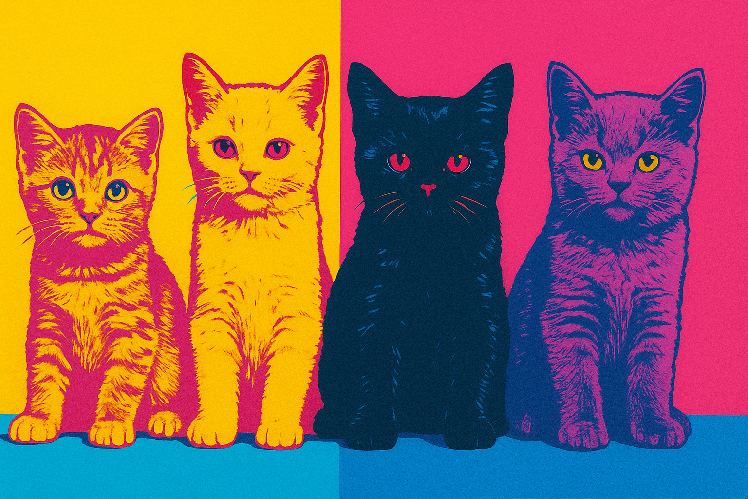 Pet in pop art style